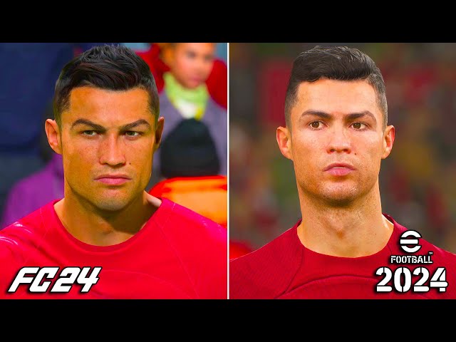 EA Sports FC 24 vs eFootball 2024 • CRISTIANO RONALDO