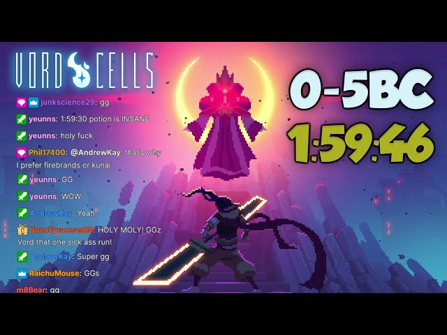Beating all Boss Cells in UNDER 2 HOURS - Dead Cells Speedrun - 0-5BC Former World Record