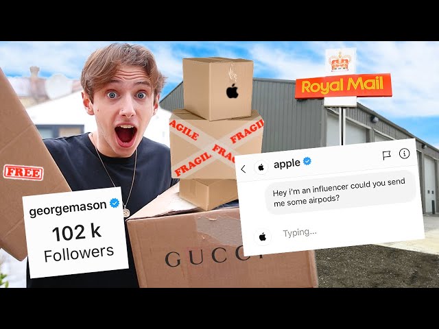 How much FREE STUFF can 100k FOLLOWERS on instagram get you in A WEEK