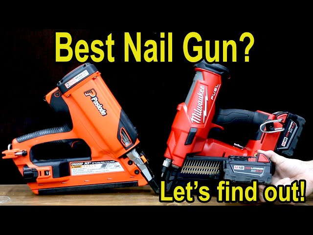 Best Nail Gun? Nailing Power in Wood & Composite Decking, Speed, Tip Grip, Noise, Weight