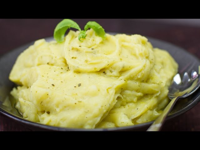 Best Ever Dairy Free Herbed Mashed Potatoes - No Butter or Milk!