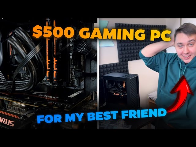 I built a WATER COOLED PC for $500 | FRIEND'S REACTION