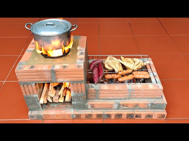 Multi-function grill - Simple and effective multi-function wood stove