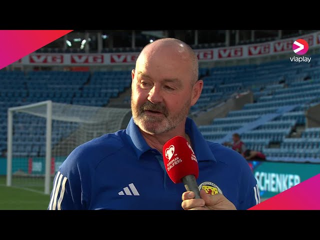 Scotland manager Steve Clarke reacts to famous comeback win against Norway