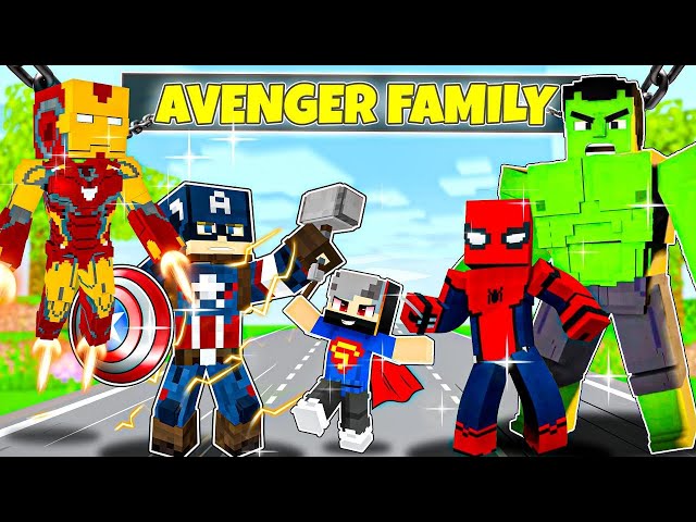 Adopted By AVENGERS FAMILY In Minecraft! (Hindi)