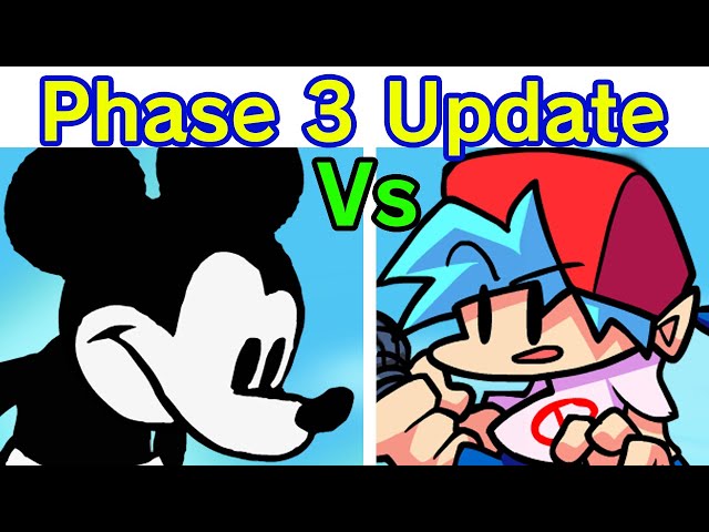 Friday Night Funkin' VS Mickey Mouse 3rd Phase Update (FNF Mod) (Sunday Night) (Happy Smile Horror)