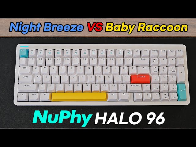 Nuphy Halo96 Night Breeze & Baby Raccoon Sound Test