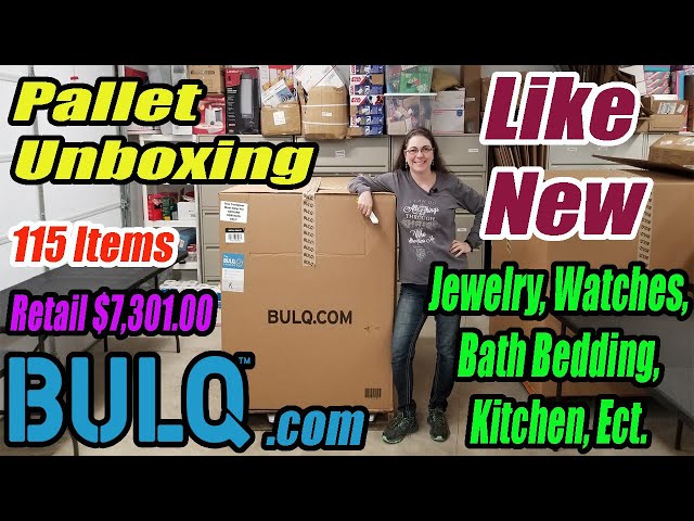 Bulq.com Unboxing - 115 Items - Like New Condition - Jewelry Watches Bath Bedding Kitchen Ect.