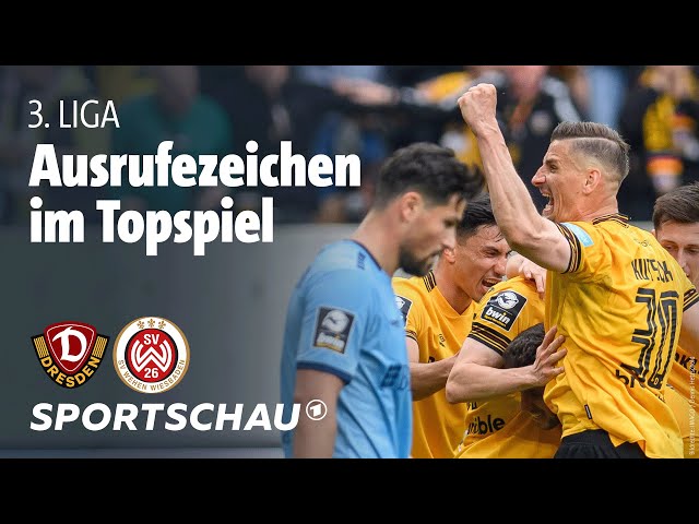 Dynamo Dresden - Wehen Wiesbaden Highlights 3. Liga 35. Spieltag | Sportschau