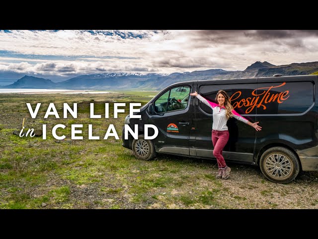 Van Life & Bathing in a Hot Spring River in Iceland