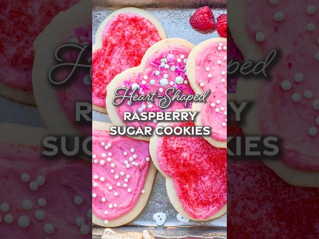 Fun treat for Valentine's Day! Raspberry Sugar Cookies
