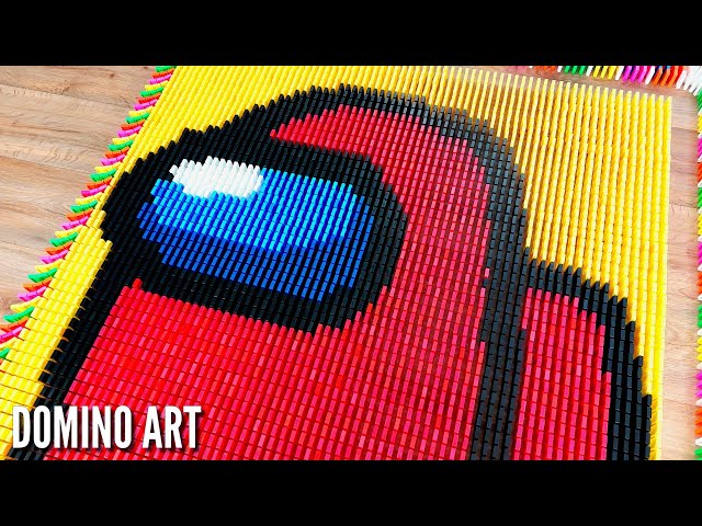 Epic AMOGUS Made From 5,000 Dominoes | Domino Art