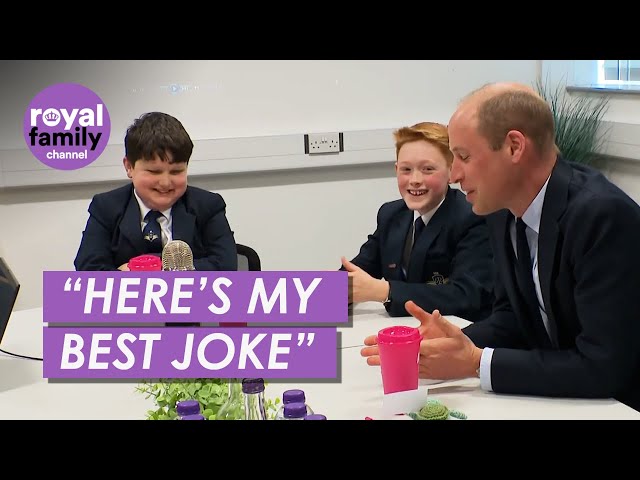 Prince William's Knock Knock Joke Has School Kids Giggling