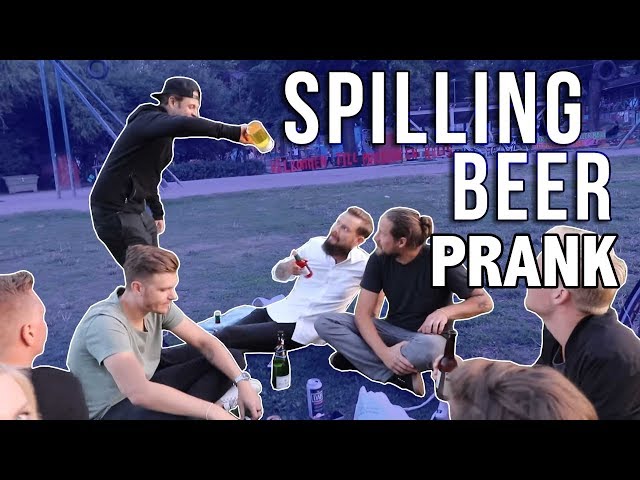 Spilling beer Prank 🍺😱   -Julien Magic
