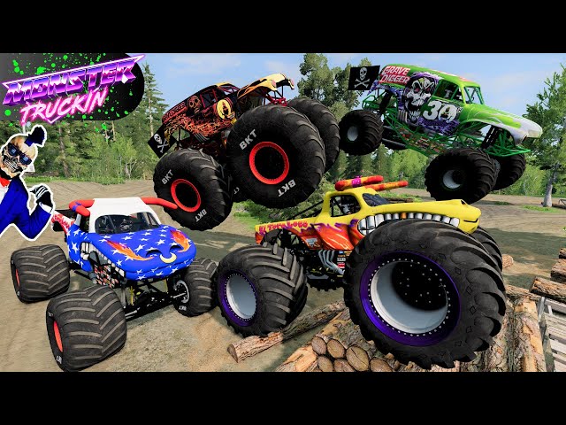 Monster Truck Mud Battle #24 | BeamNG Drive | Mace Mace Tv
