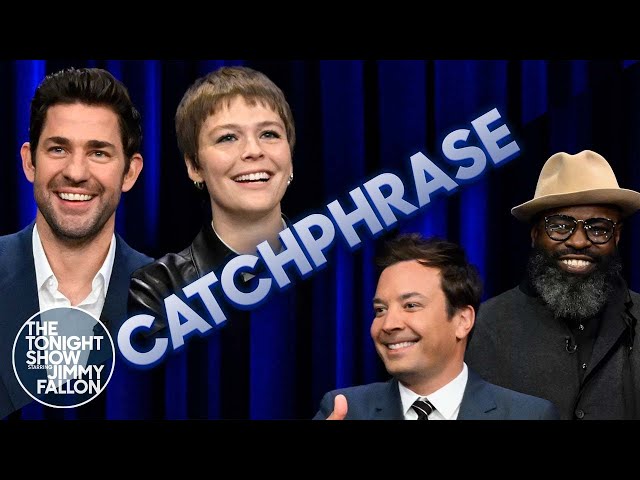 Catchphrase with John Krasinski and Maggie Rogers | The Tonight Show Starring Jimmy Fallon
