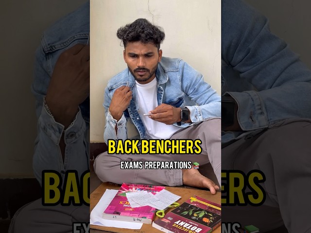 Back Benchers-Exams Preparations 📚 part-01 | Fun Bucket Bhargav #comedyshorts #backbenchers
