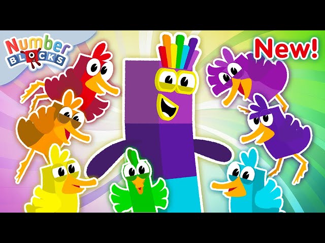 🦆 Seven Little Ducks | NEW Nursery Rhymes & Kids Songs 🎤 | Learn to count | Numberblocks