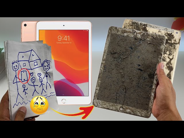 😱How i Restore iPad 5 Cracked Buried in the mud For Poor Family !