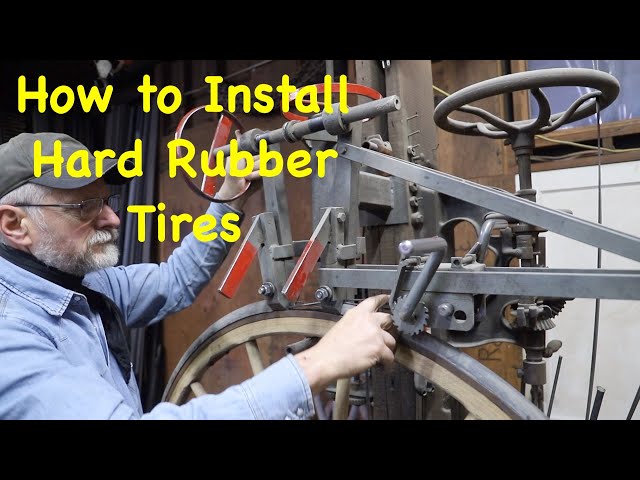 Installing Hard Rubber Tires | How the Tire Machine Works | Engels Coach Shop