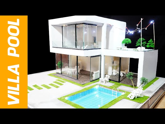 BRICKLAYING build a Mini House with swimming pool model 1