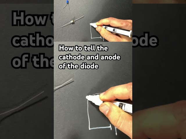 How to determine the polarity, anode and cathode, of a diode