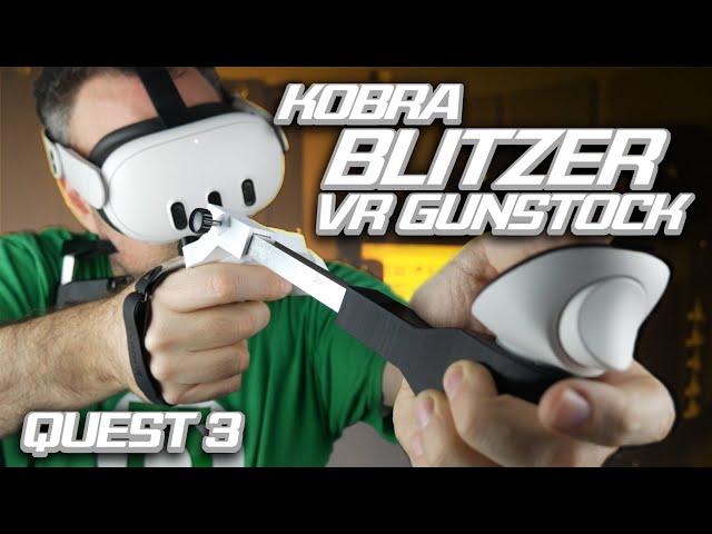 Quest 3 Shooter Fans Rejoice! Your Gunstock is Here! - Kobra Blitzer VR Gunstock Review