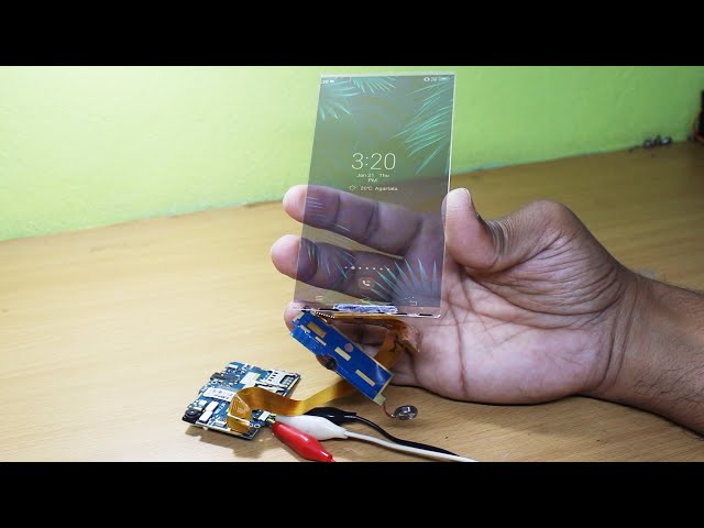 how to make transparent mobile display at your home