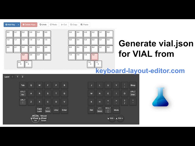 How to generate vial.json for VIAL firmware on keyboard-layout-editor.com