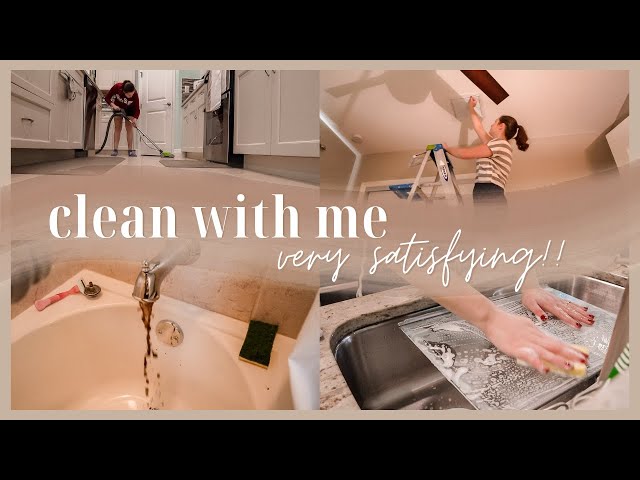 Satisfying Deep Clean With Me - Deep Cleaning the Entire House After Vacancy (get inspired to clean)