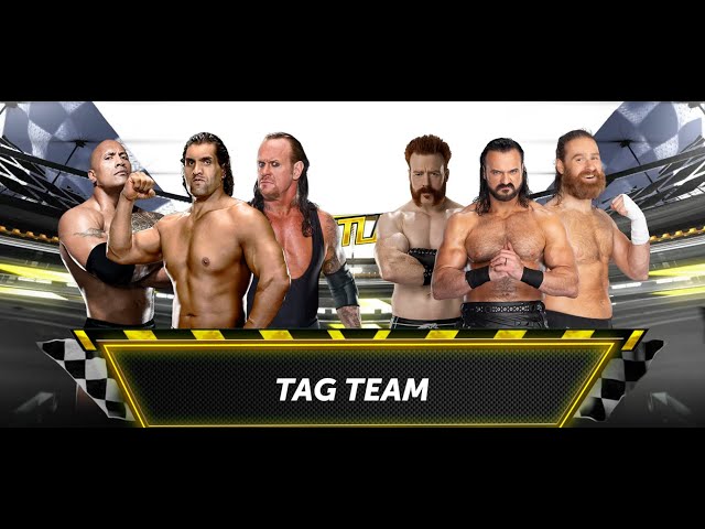 WWE2K24 | Great Khali , The Rock & Undertaker VS Drew Mcintyre , Sheamus & Sami Zayn Gameplay