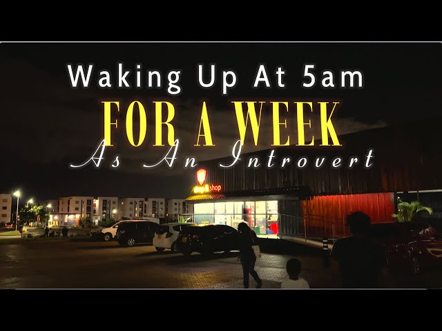 Vlog: 5AM morning routine EVERYDAY for a week.(Realistic) Life changing? Is it worth it?