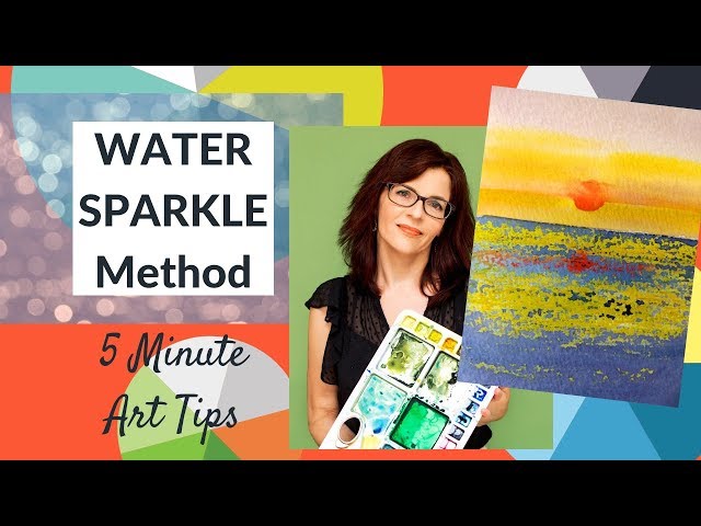 Painting Water in Watercolor – Sparkling Water Method