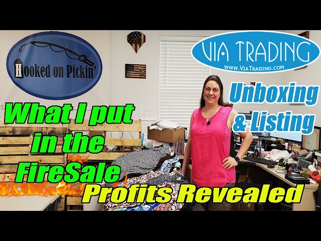 Via Trading Unboxing & Listing - What is in the Fire Sale? Profit Number Revealed - Online Reselling