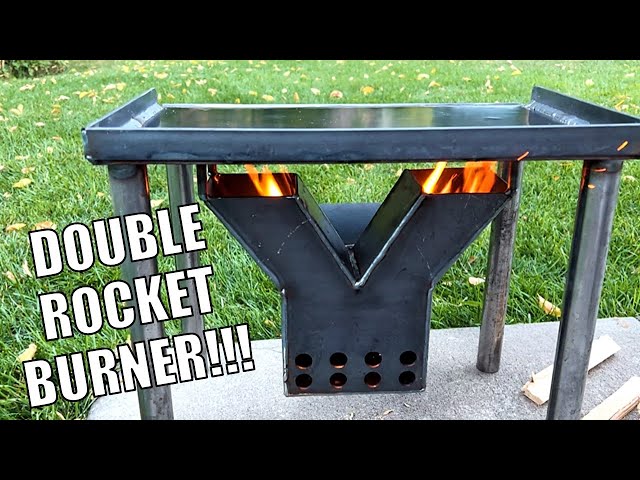 Building The Ultimate Wood-Fired Camp Cooker | Double Rocket Stove Welding Project