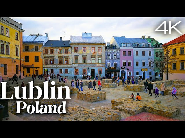 Lublin, Poland Walking Tour 2023 -4K UHD