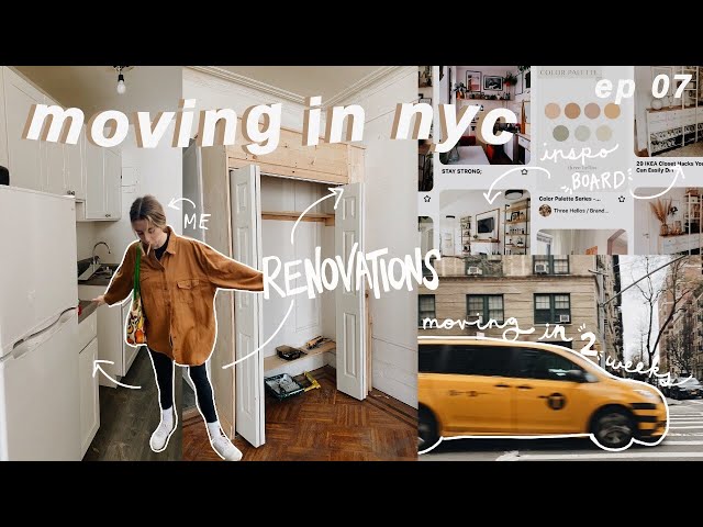 moving in nyc 07. renovated apartment tour, planning my apartment, moving updates, pinterest inspo