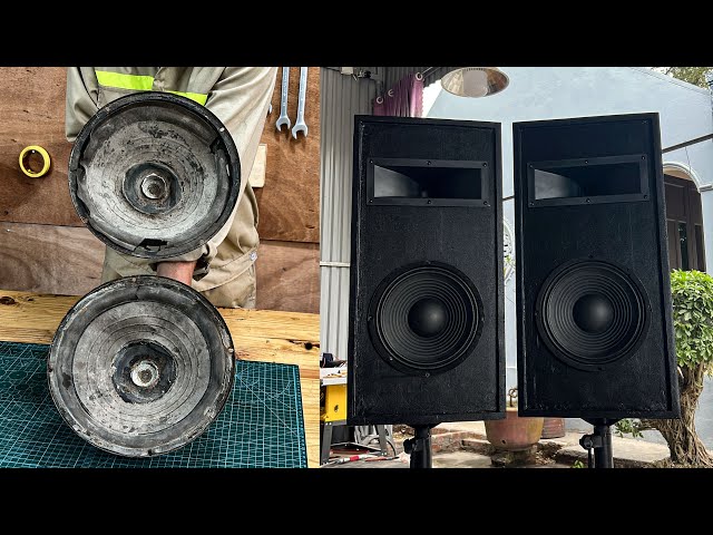 Restoration High Capacity Speakers // Unique Speaker Design From Discarded Wooden Panels