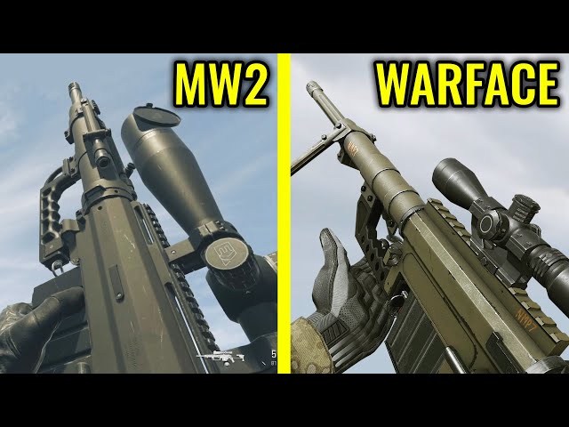 WARFACE vs COD MW2 2022 - Weapons Comparison