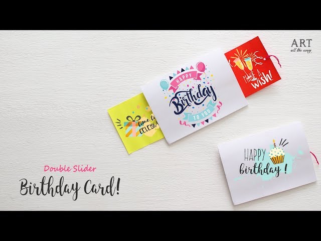 Surprise Slider Card | Birthday Card | Handmade Greeting Card