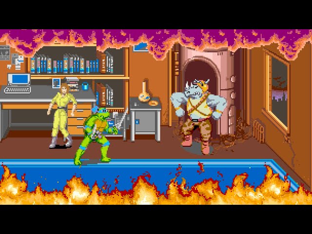 Teenage Mutant Ninja Turtles: The Arcade Game Longplay (Arcade) [60 FPS]