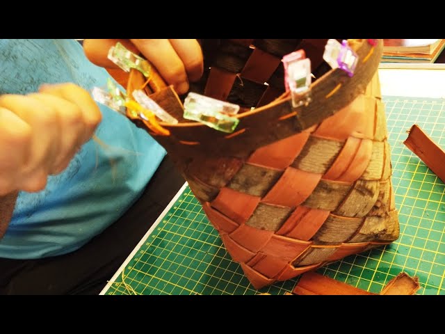 Making Leather And Bark Baskets With The Bodgers 4K