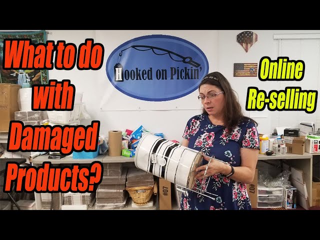 What to do with damaged unusable products? I talk about options to still make money Online reselling