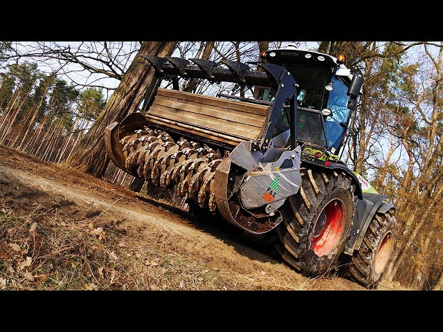 CLAAS XERION 5000 | FAE Forstfräse | POWER ohne ENDE ▶ Agriculture Germanyy