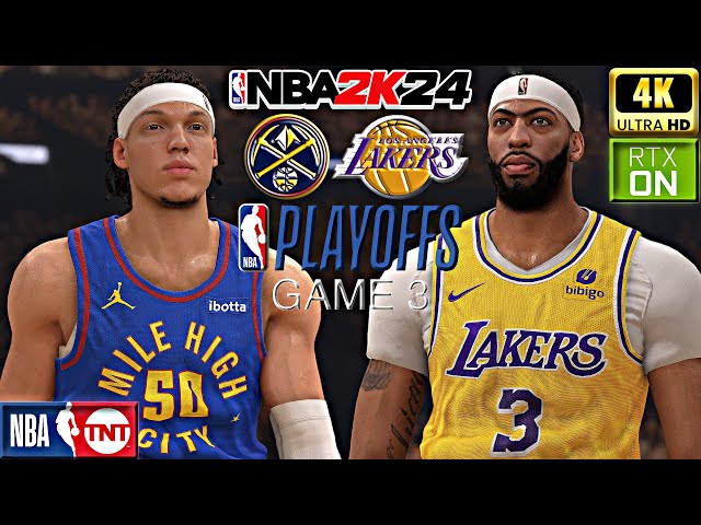 NBA 2K24 PC Ray Tracing Mod (4K60) | Nuggets vs Lakers Game 3 | NBA Playoffs WCR1