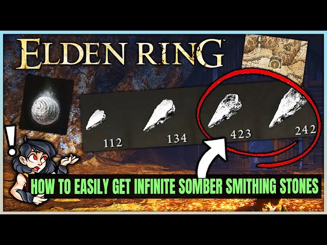 Elden Ring - How to Get INFINITE Somber Smithing Stones 1 2 3 & 4 - Fast Smithing Stone Farm Guide!