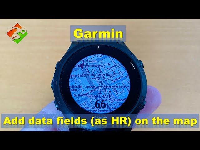 Garmin | Add data fields (as HR) on the map