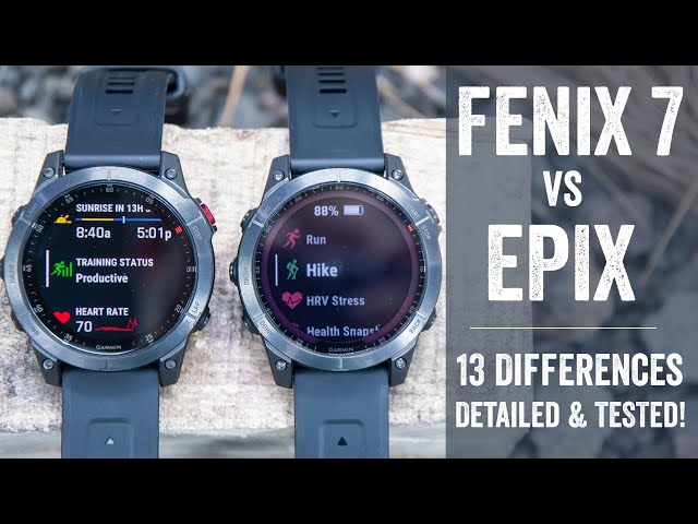 Garmin Fenix 7 vs Epix: 13 Key Differences Detailed
