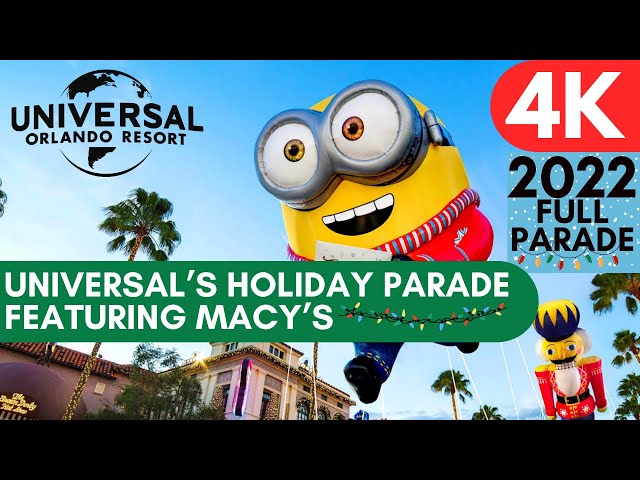 Universal’s Holiday Parade featuring Macy’s FULL 2022 PARADE |.Universal Orlando Christmas