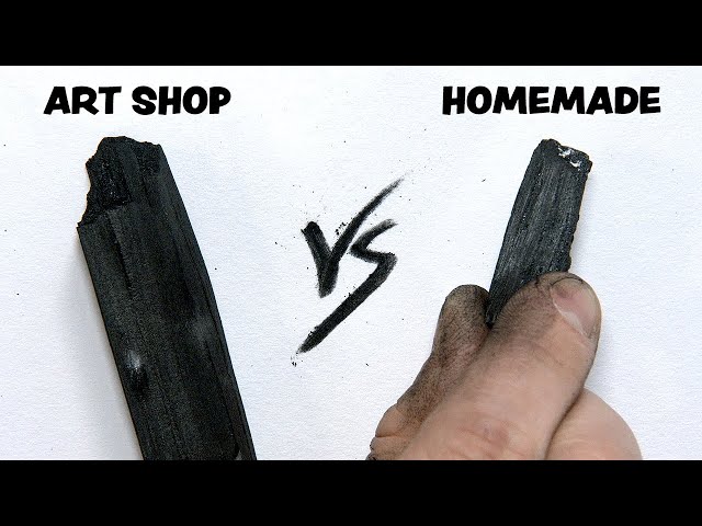 Homemade Charcoal Vs. Pro Artist Charcoal - Does it WORK?